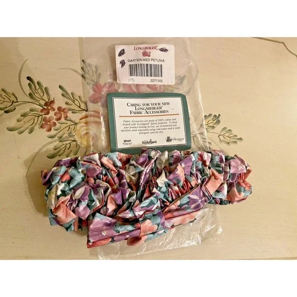 Longaberger Garter Medium Petunia #2271365 ~ New Old‎ Stock!! - Picture 3 of 5